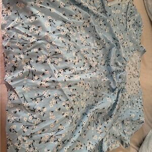 SHEIN Light Blue Floral Top